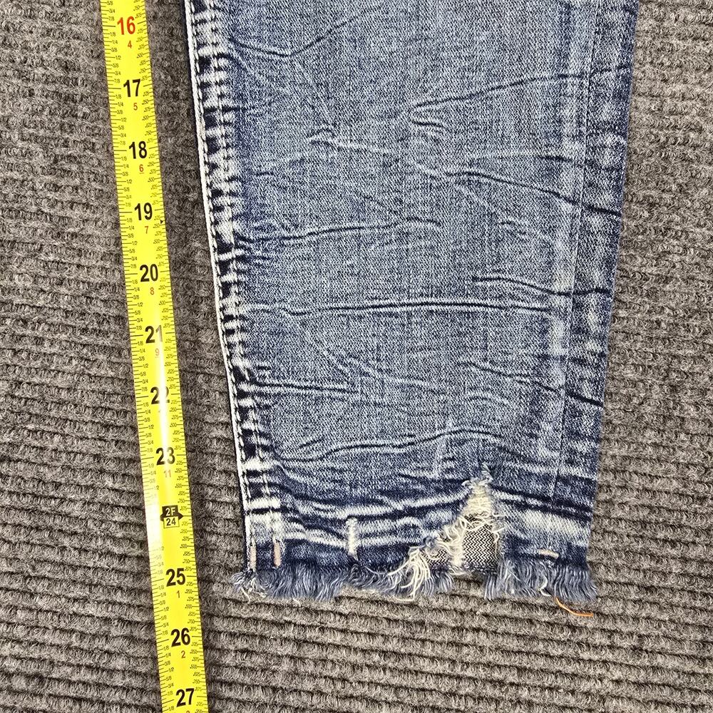 Rock Revival Jeans Womens Arjean 32x25 Blue Easy Ankle Skinny Distressed - Picture 9 of 9